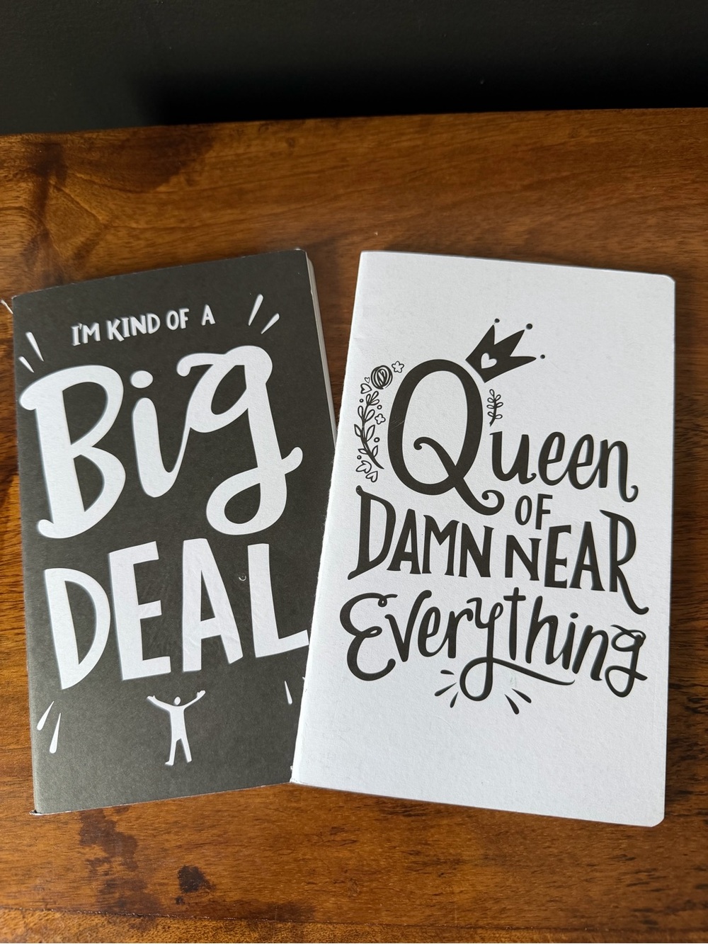Set of Two paperback Graphic Notebooks - Black & White